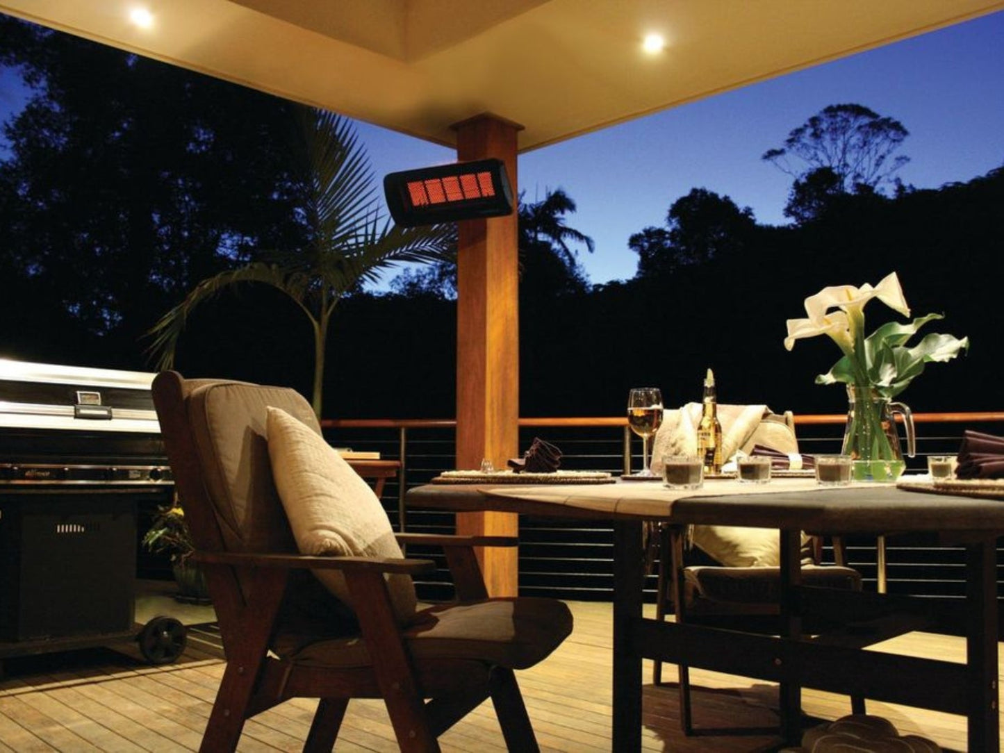 Bromic Heating Tungsten Smart-Heat 500 Series 25" Propane Gas Outdoor Patio Heater