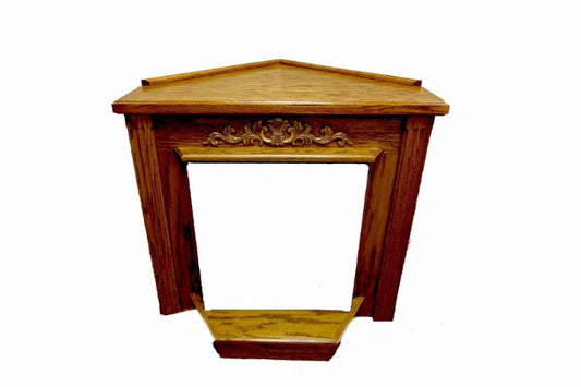 Dark Oak Corner Classic Mantel