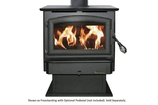 model 21-non catalytic wood stove with black door