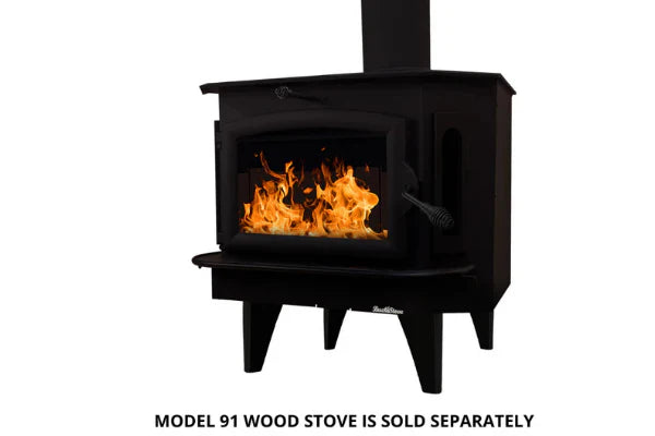 Small Black Straight Set of 4-stove-legs
