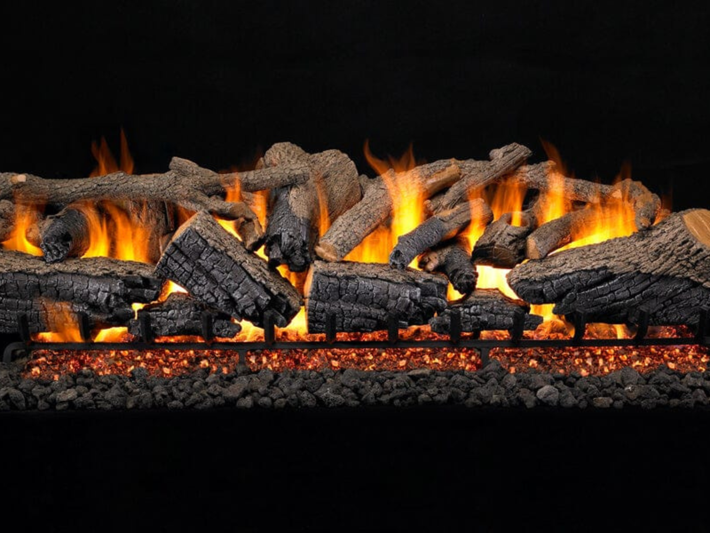 Real Fyre Charred Majestic Oak 60" Direct Vent Gas Log Set