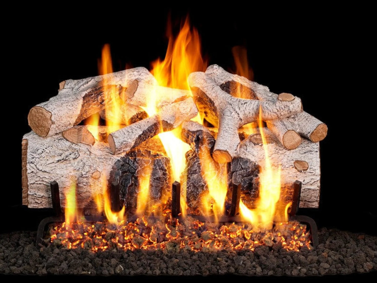 Real Fyre Charred Mountain Birch 42" Direct Vent Gas Log Set