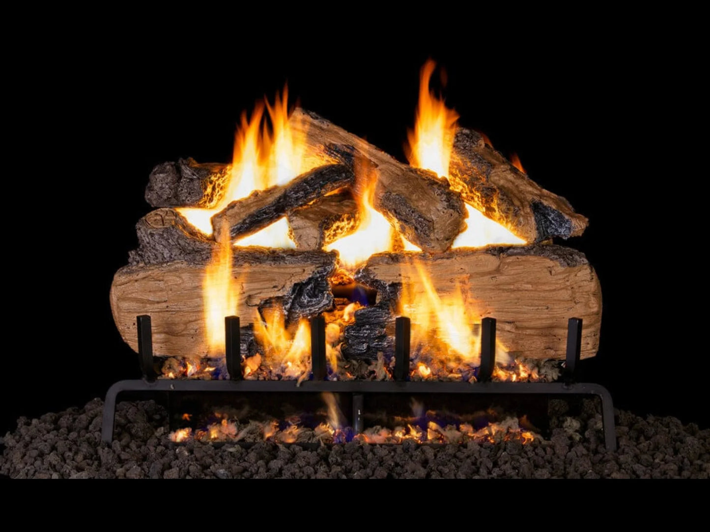 Real Fyre Charred Split 36" Vented Gas Log Set