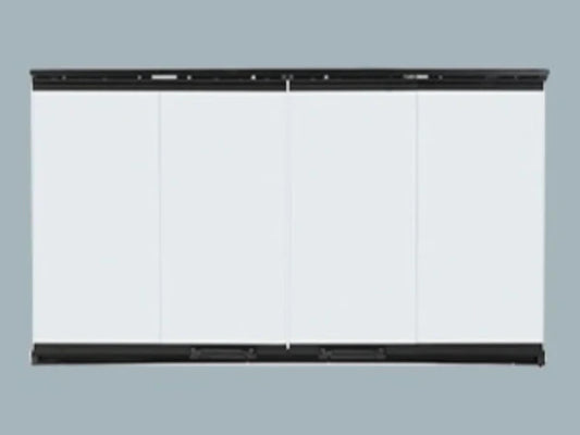 Original Bi-Fold Glass Doors with Black Trim