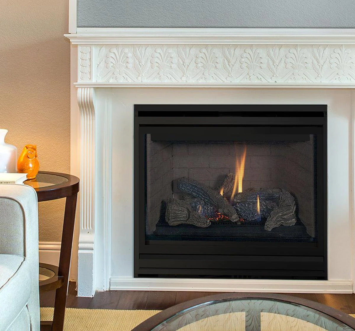 Superior DRT2035 35" Traditional Direct Top/Rear Vent Gas Fireplace with Millivolt Ignition