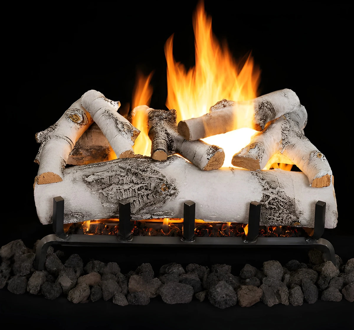 Superior Dual-Burner 24" Vented Gas Log with Electronic Ignition & Remote