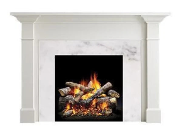 Majestic Malone C Primed MDF Transitional Style Flush Wood Fireplace Mantel