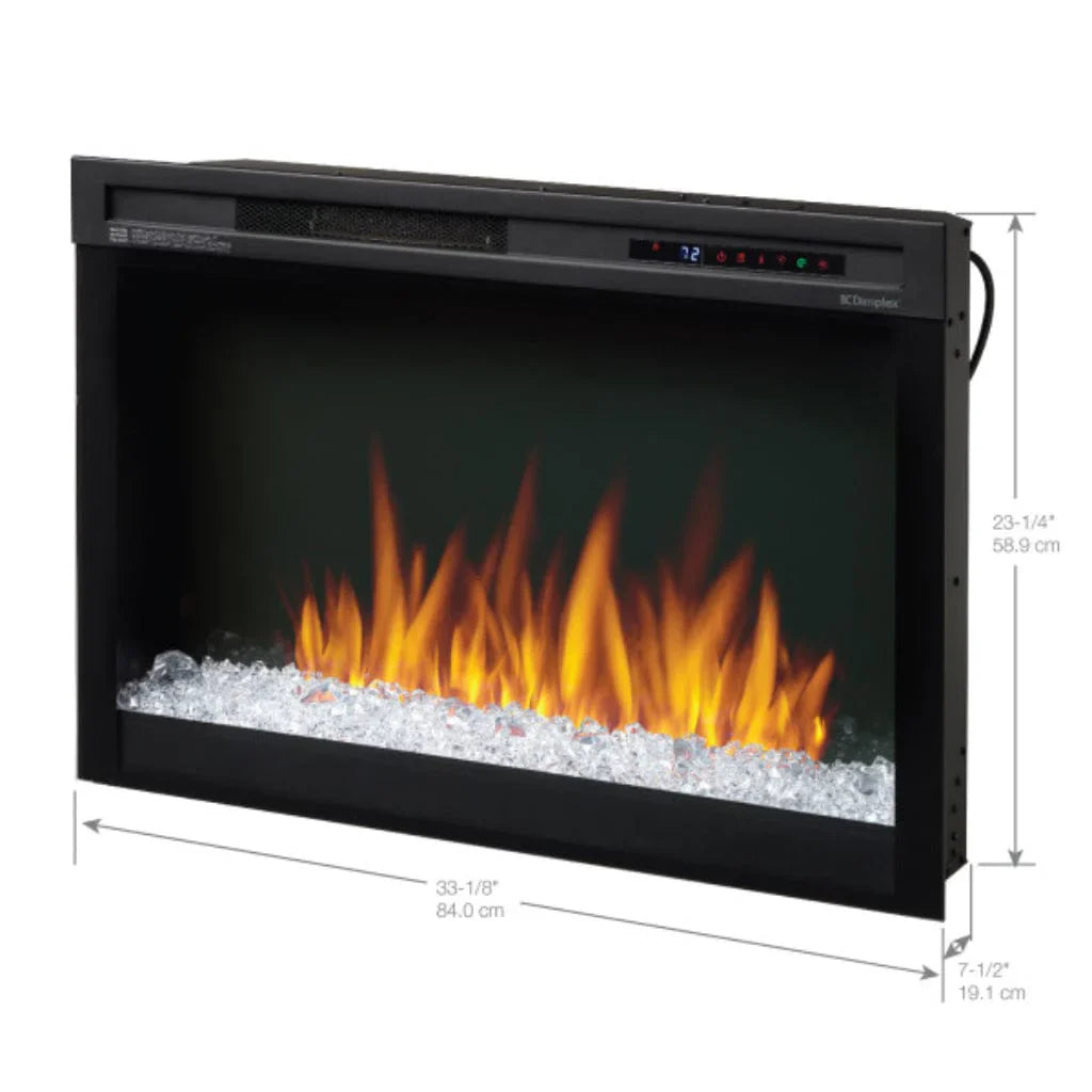 Nova 33" Plug-In Electric Firebox With Acrylic Ice Glass Media