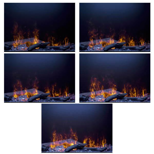 Opti-Myst 46" Linear Electric Fireplace With Acrylic Ice and Driftwood Media