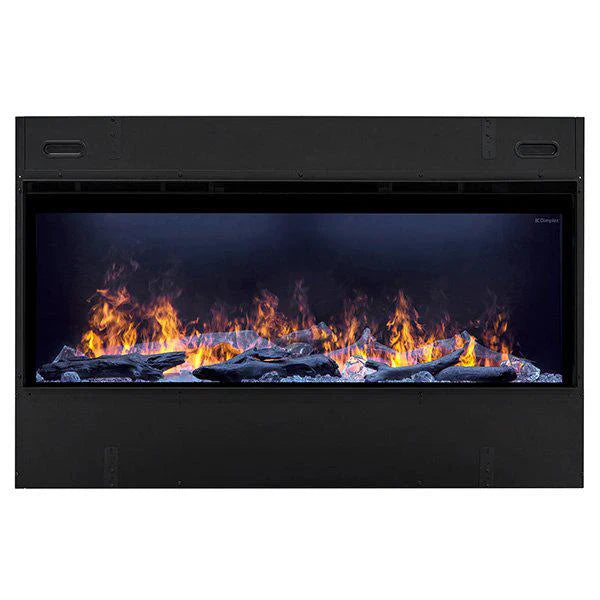 Opti-Myst 46" Linear Electric Fireplace With Acrylic Ice and Driftwood Media
