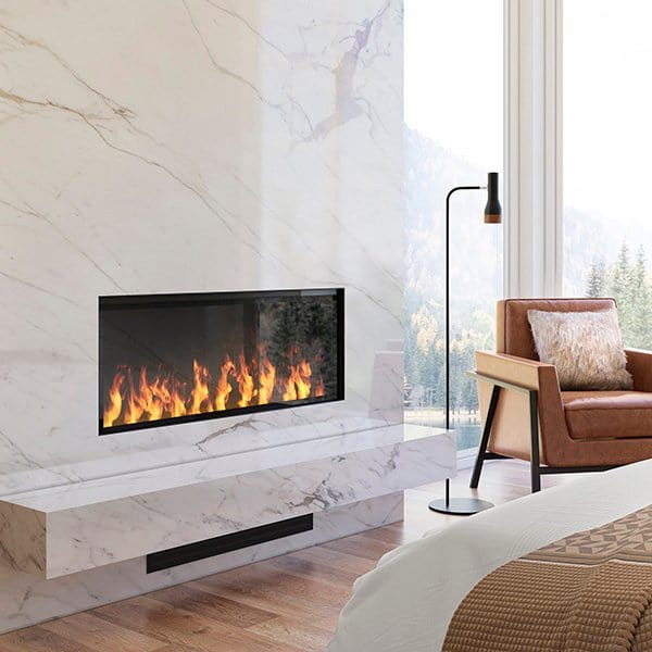 Opti-Myst 46" Linear Electric Fireplace With Acrylic Ice and Driftwood Media