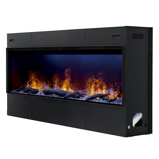 Opti-Myst 66" Linear Electric Fireplace OLF66-AM With Acrylic Ice and Driftwood Media