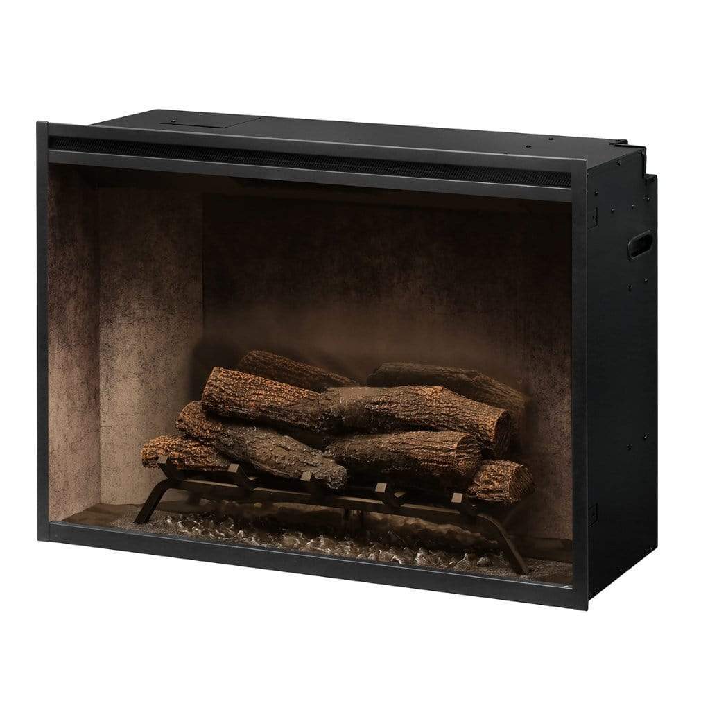 Dimplex Revillusion Weathered Concrete 36" Built-In Electric Firebox With Single Pane Glass & Plug Kit - 500002401 (RBF36WC-FG)