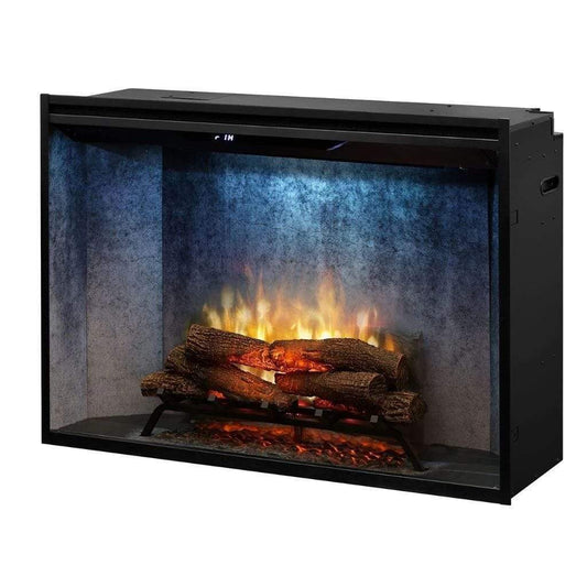 Revillusion Herringbone 42" Built-In Electric Firebox W/ Single Pane Glass & Plug Kit