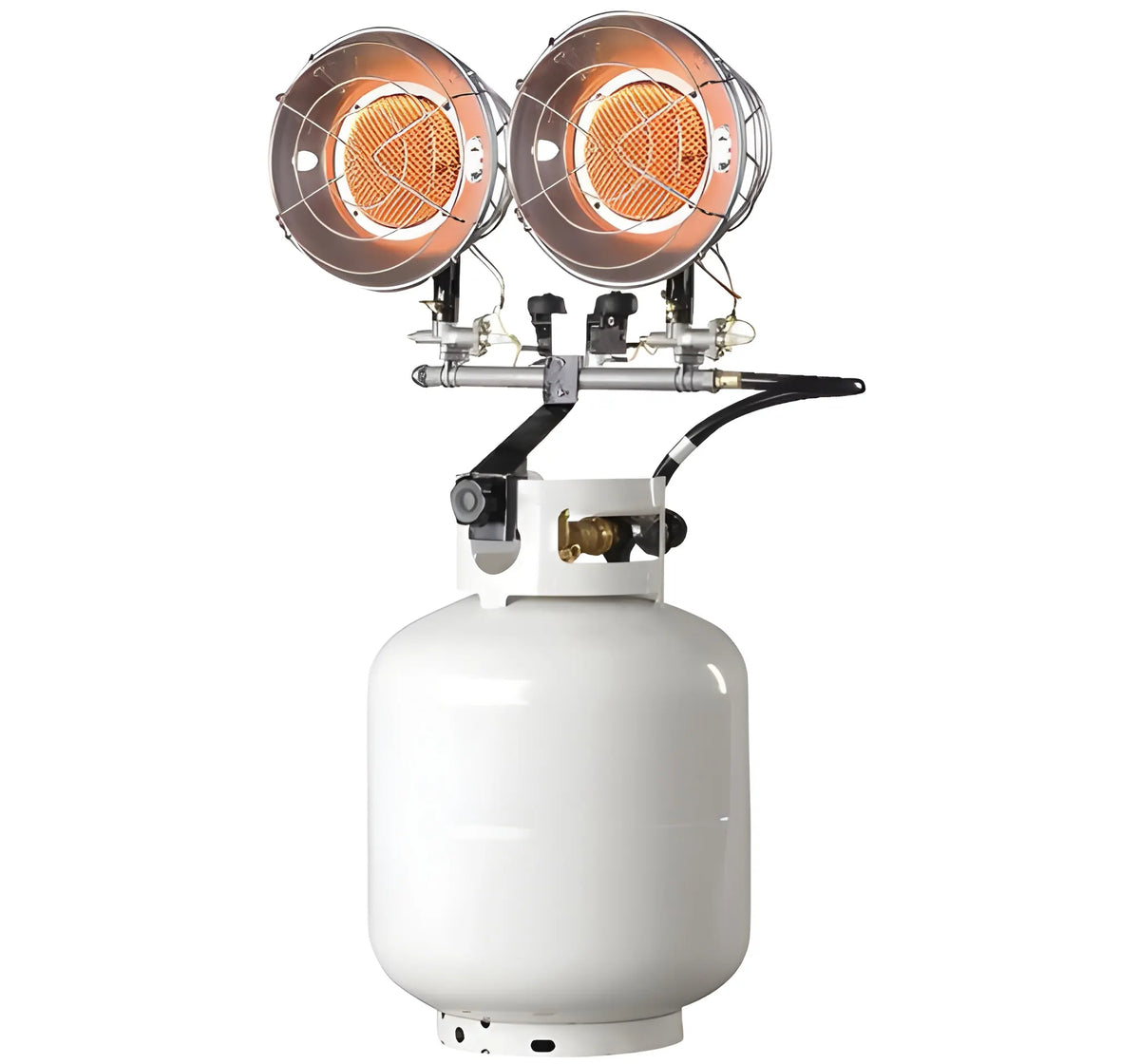 Mr. Heater 30,000 BTU Double Head Cylinder Mount Propane Tank Top Heater, Job Site & Outdoor Heaters