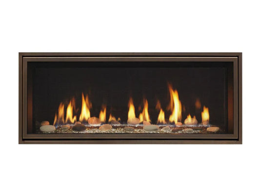 Majestic Echelon 72" Linear Contemporary Direct Vent Natural Gas Fireplace with IntelliFire Touch Ignition System