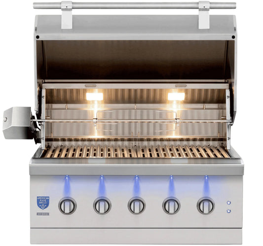 American Made Grills Encore Built-In Hybrid Gas Grill