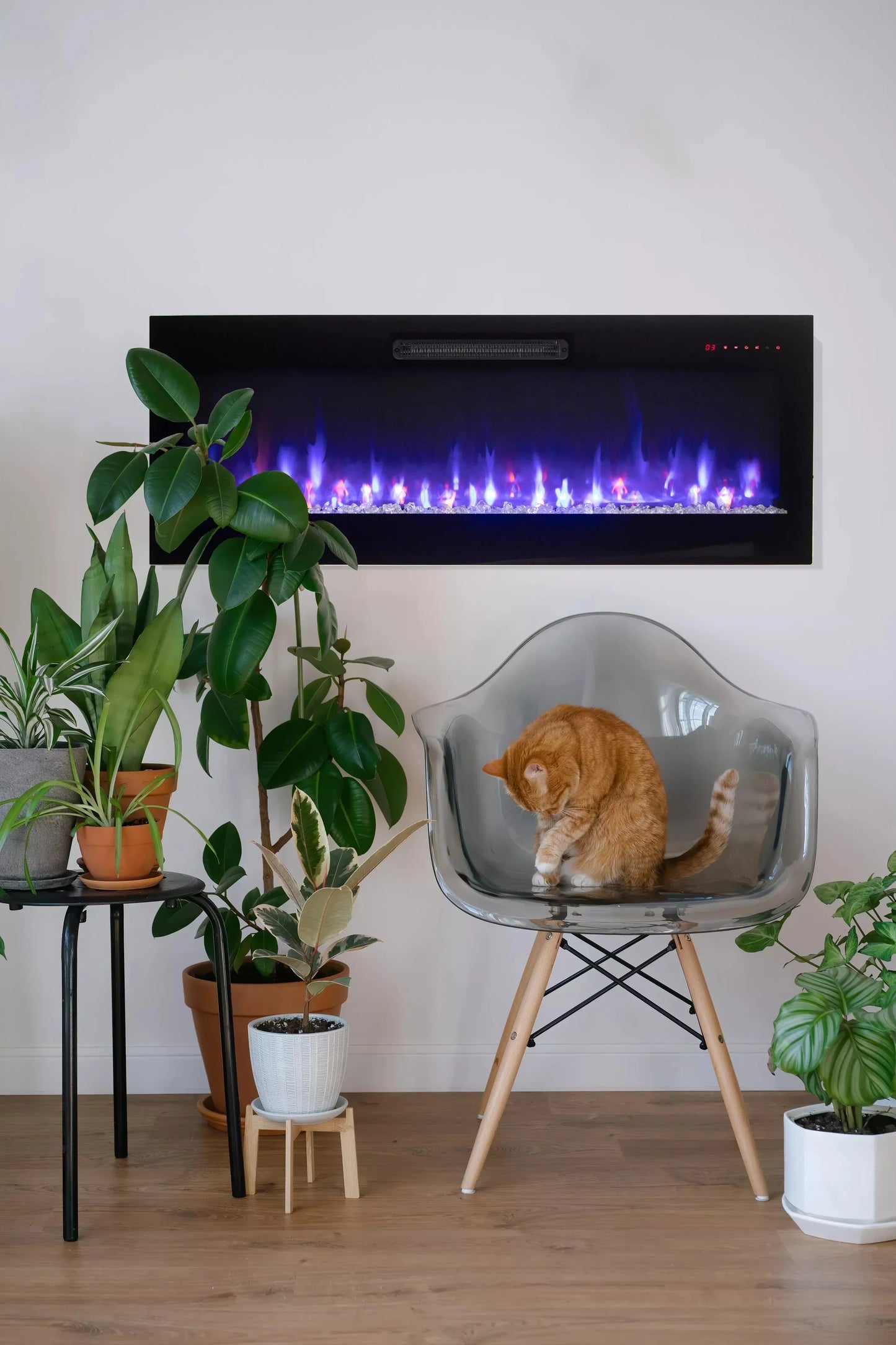 Amantii Fire & Ice Evolution 60" Linear Wall Mounted Electric Fireplace | EVO6020