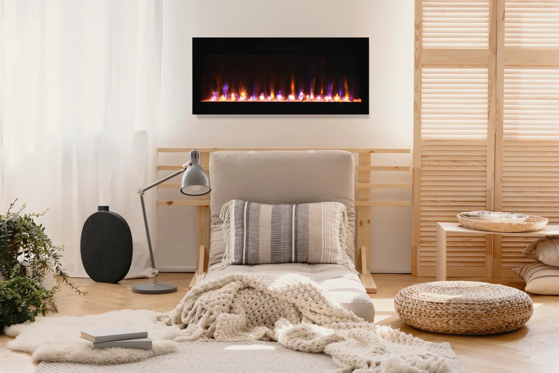Fire & Ice Evolution 60" Linear Wall Mounted Electric Fireplace