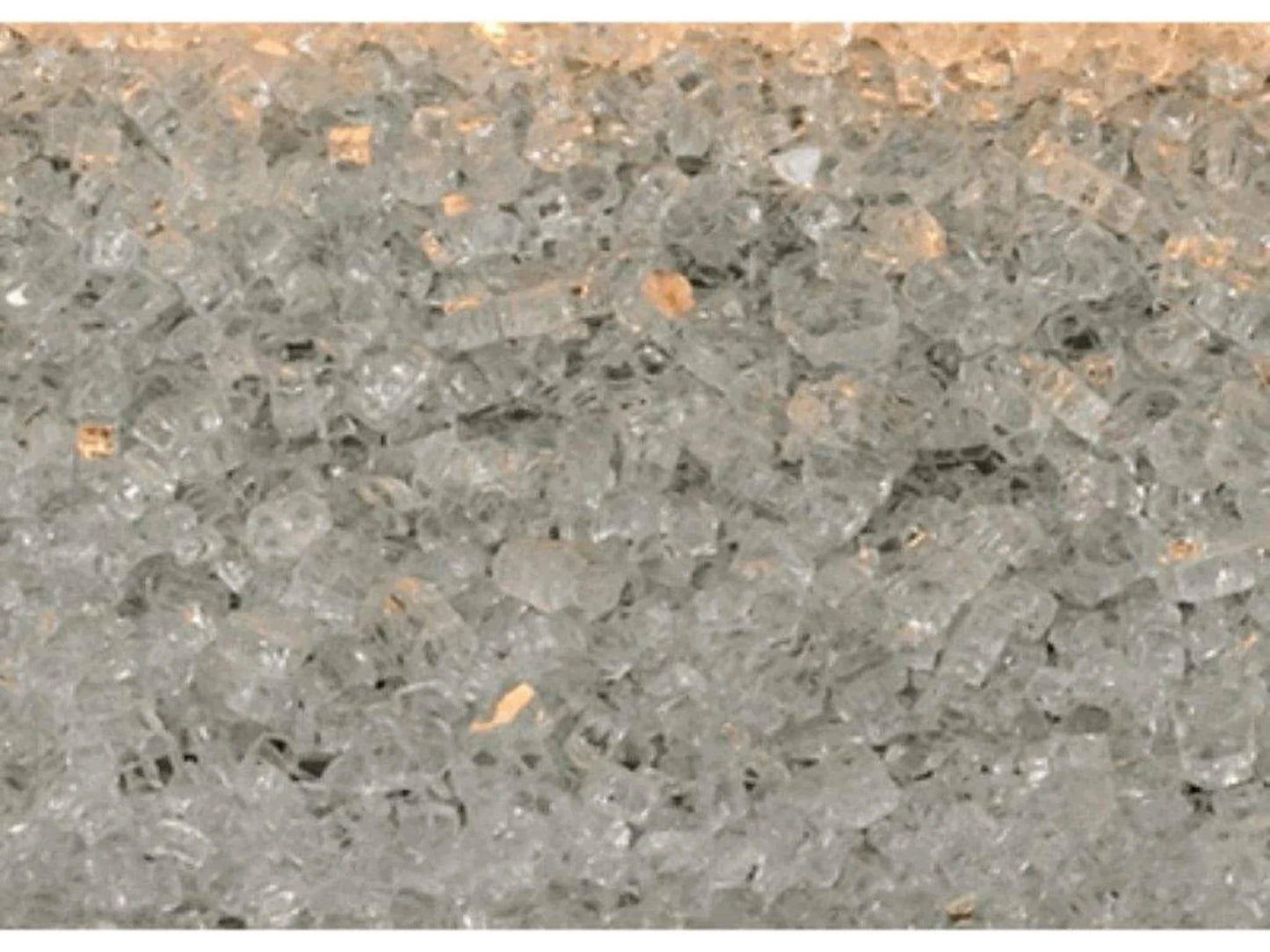 Crushed Glass, Clear Frost, approx. 1 sq. ft.