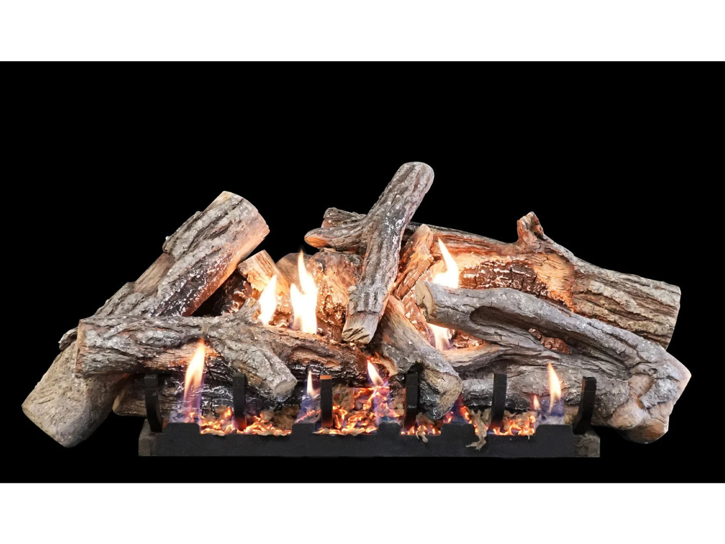 Fallen Timber Log Set,, 8-piece, 30-inch, Burncrete