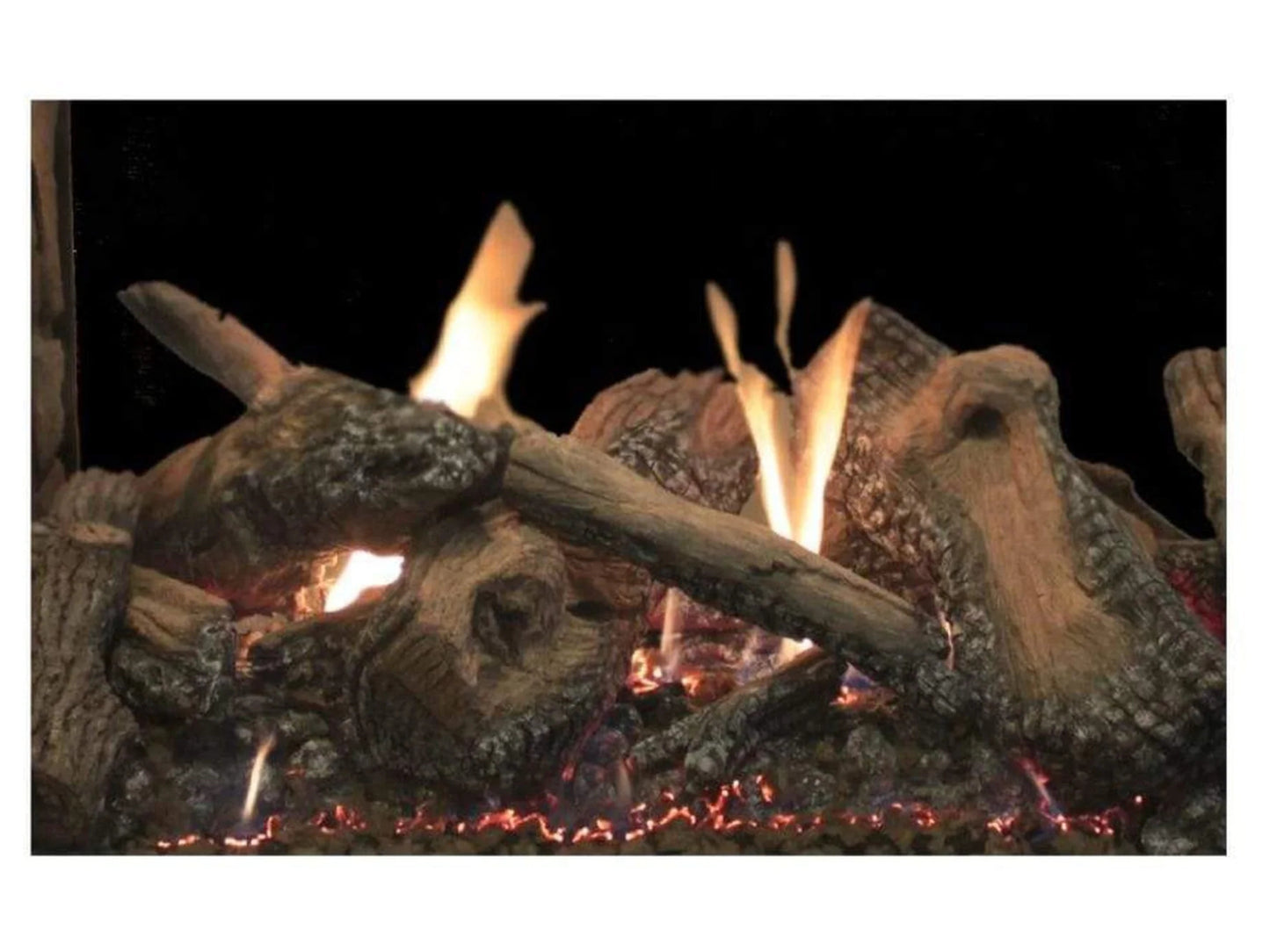 Log Set, Multi-sided, Ceramic Fiber, Traditional Charred