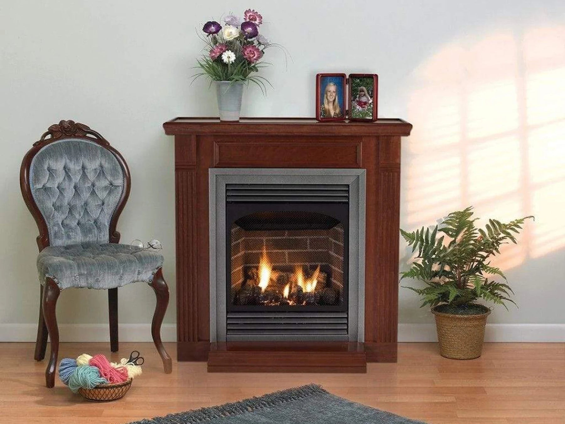 Empire White Mountain Hearth Vail 24" Vent Free Premium Propane Gas Fi ...