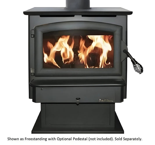 Buck Stove Model 21 Non-Catalytic Wood Stove With Black Door