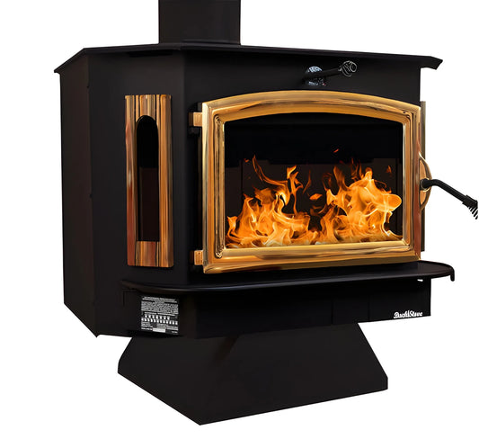 Buck Stove Model 21 Non-Catalytic Wood Stove With Gold Door