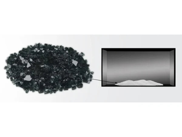 Majestic 3 Lbs. Onyx Crushed Fire Glass Media
