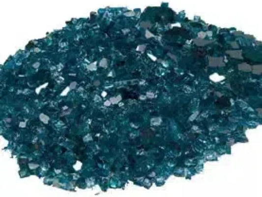 9 Lbs. Sapphire Crushed Fire Glass Media
