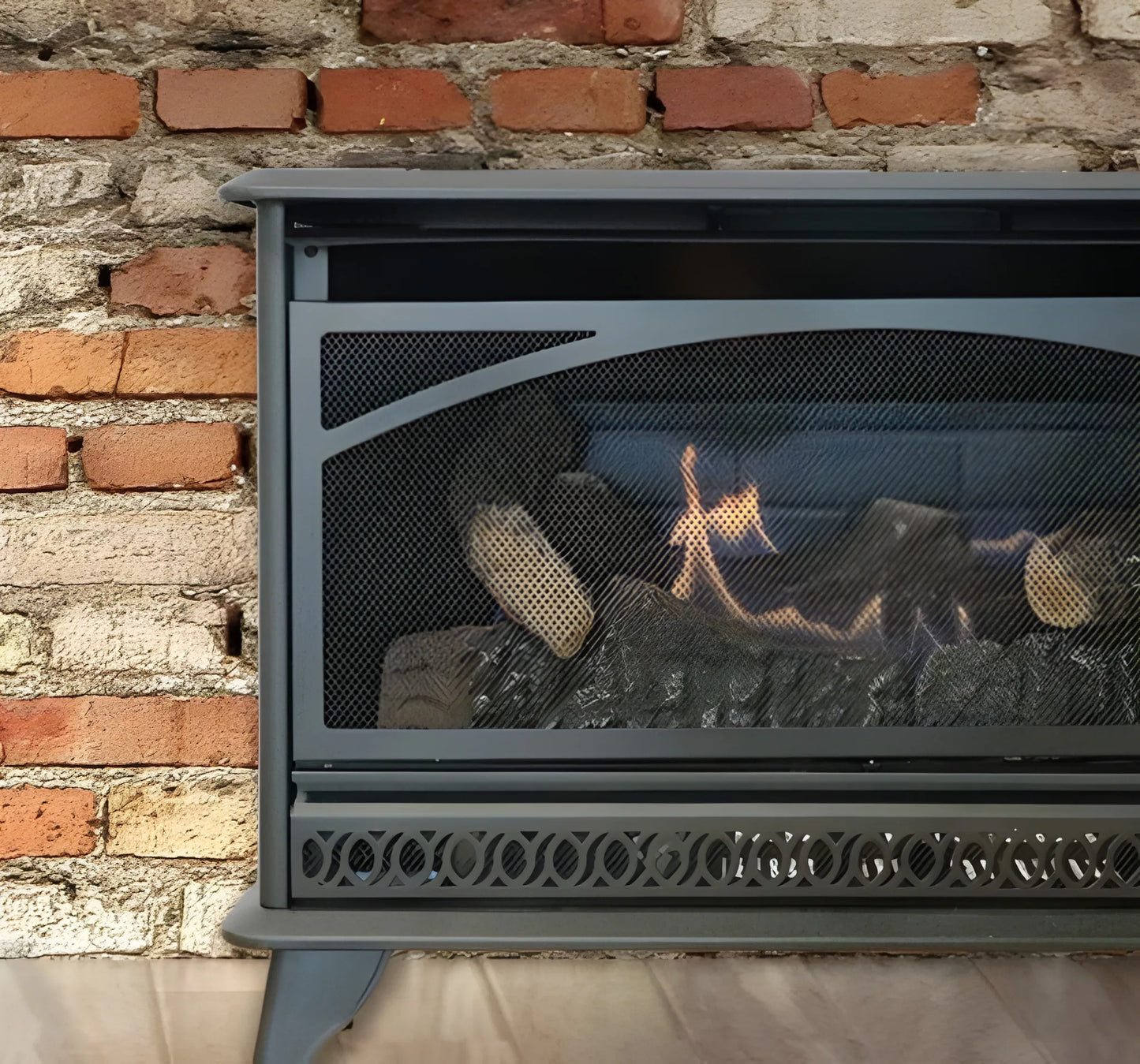 Empire Hearth Rite 32" Vent Free Gas Stove with Manual Control and Log Set