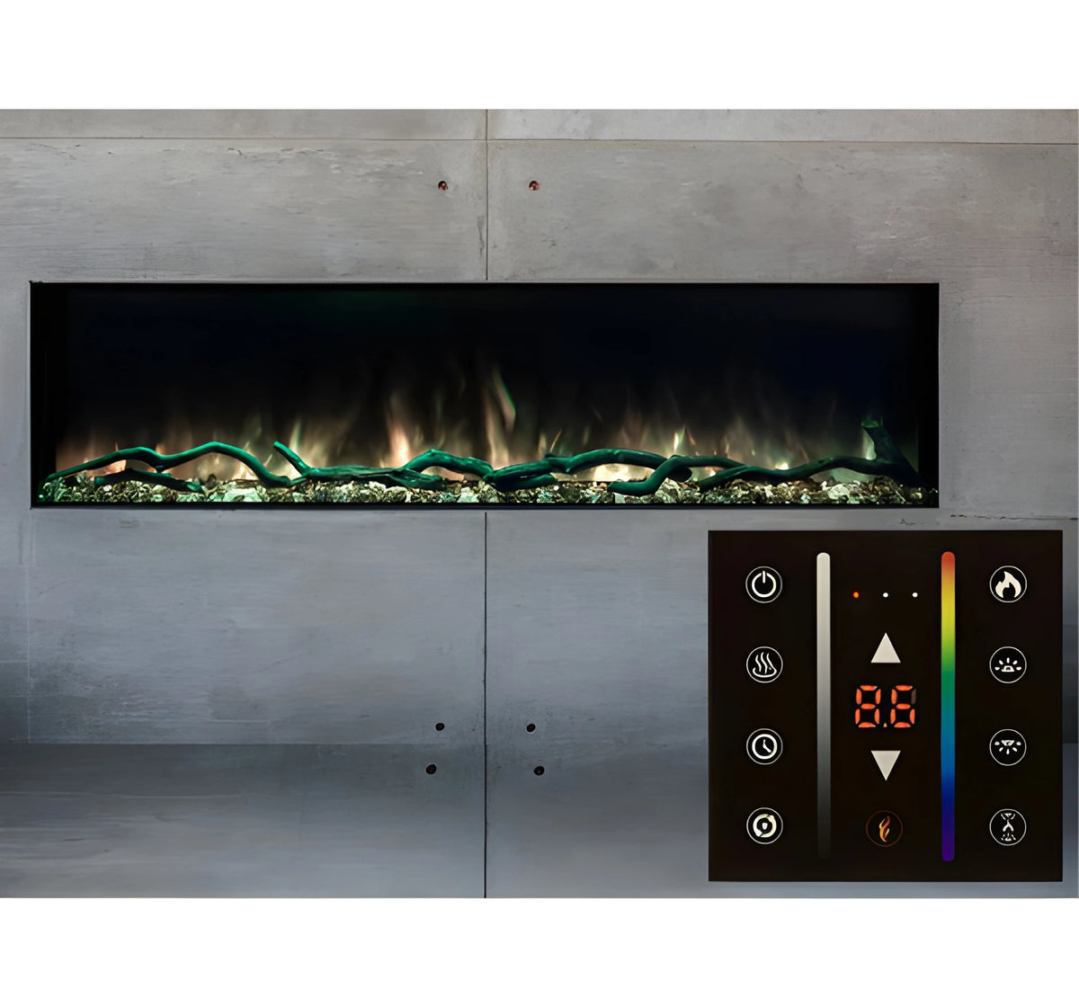 Modern Flames Landscape Pro Slim 68" Built-in Linear Electric Fireplace