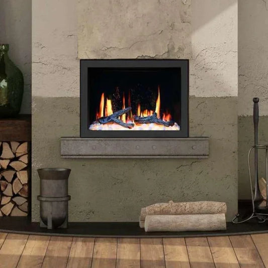 Litedeer Homes LiteStar 33" Crystal Pebble Smart Electric Fireplace Inserts-33-Crystal