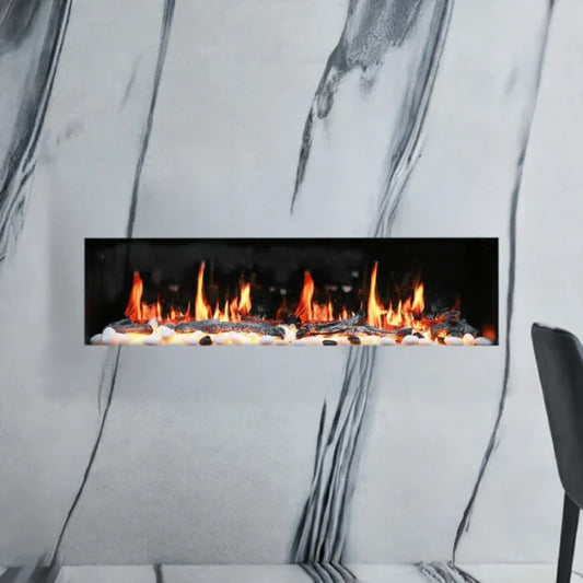 Litedeer 48" Gloria II Push-In Contemporary Smart Linear Vent-Free Built-In Electric Fireplace