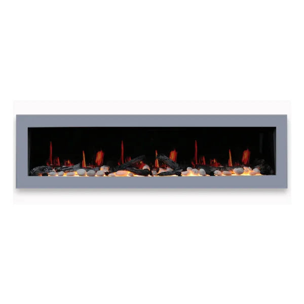 Litedeer Gloria II 68" Seamless Push-in Electric Smart Linear Vent-Free Built-In Electric Fireplace