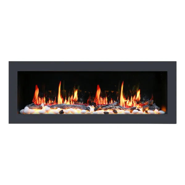Litedeer Gloria II 68" Seamless Push-in Electric Smart Linear Vent-Free Built-In Electric Fireplace