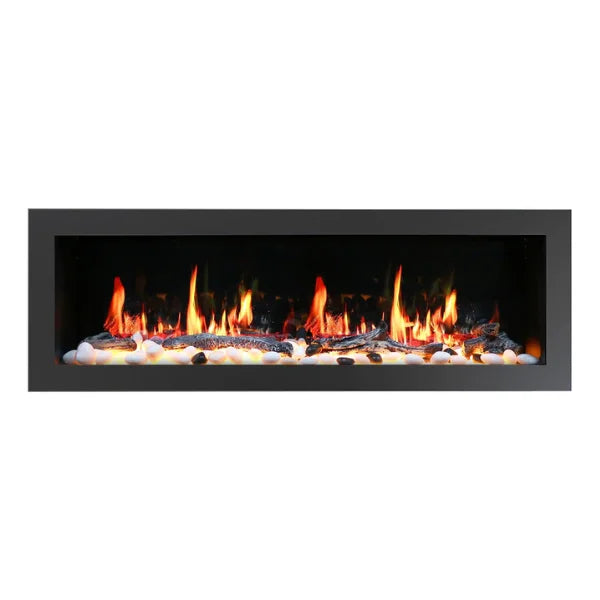 Litedeer Gloria II 68" Seamless Push-in Electric Smart Linear Vent-Free Built-In Electric Fireplace