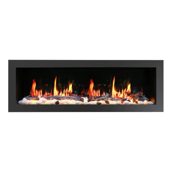 Litedeer Gloria II 68" Seamless Push-in Electric Smart Linear Vent-Free Built-In Electric Fireplace