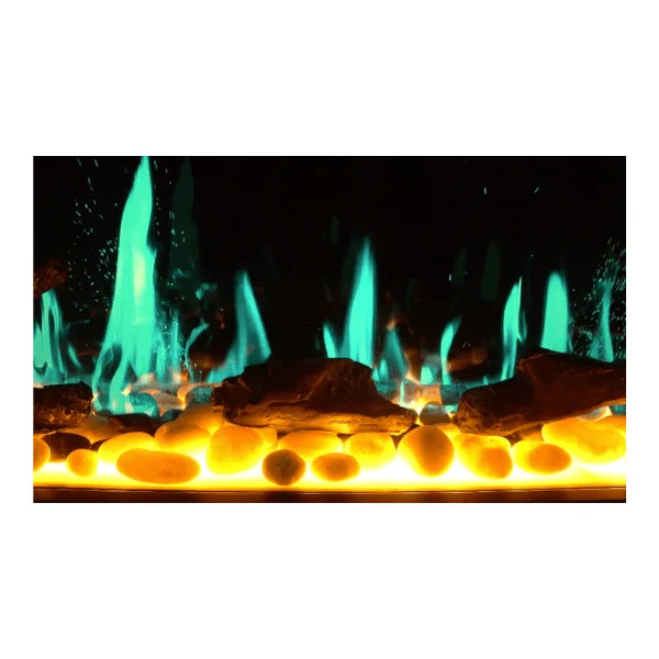 Litedeer Gloria II 68" Seamless Push-in Electric Smart Linear Vent-Free Built-In Electric Fireplace