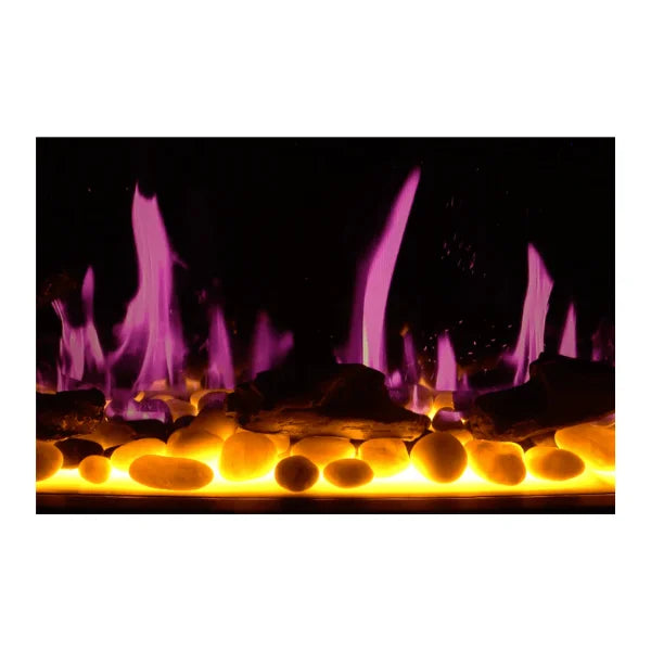 Litedeer Gloria II 68" Seamless Push-in Electric Smart Linear Vent-Free Built-In Electric Fireplace