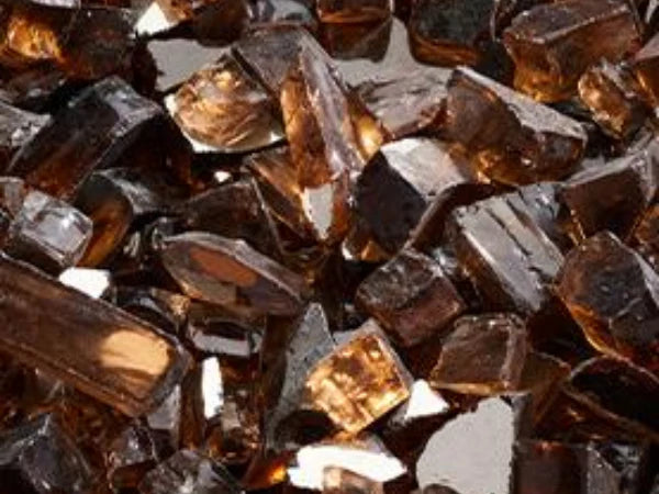 5 Lbs. Copper Embers Crushed Glass Media for Meridian Modern Fireplace