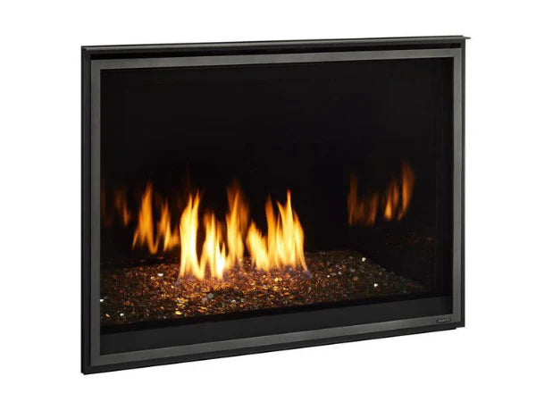 Majestic Meridian Modern 42" Traditional/Contemporary Top Direct Vent Natural Gas Fireplace with IntelliFire Touch ignition System