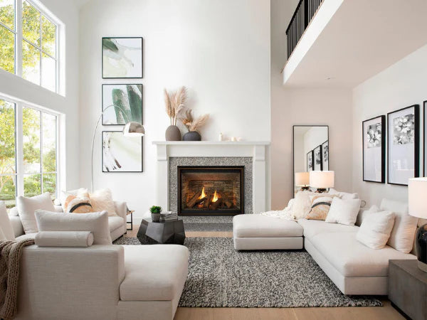 Majestic Meridian Platinum 42" Traditional Top/Rear Direct Vent Natural Gas Fireplace with IntelliFire Touch ignition System