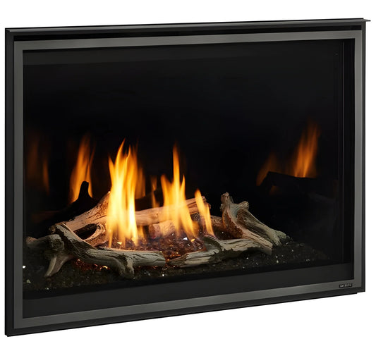 Majestic Meridian Modern 36" Traditional/Contemporary Top Direct Vent Natural Gas Fireplace with IntelliFire Touch ignition System