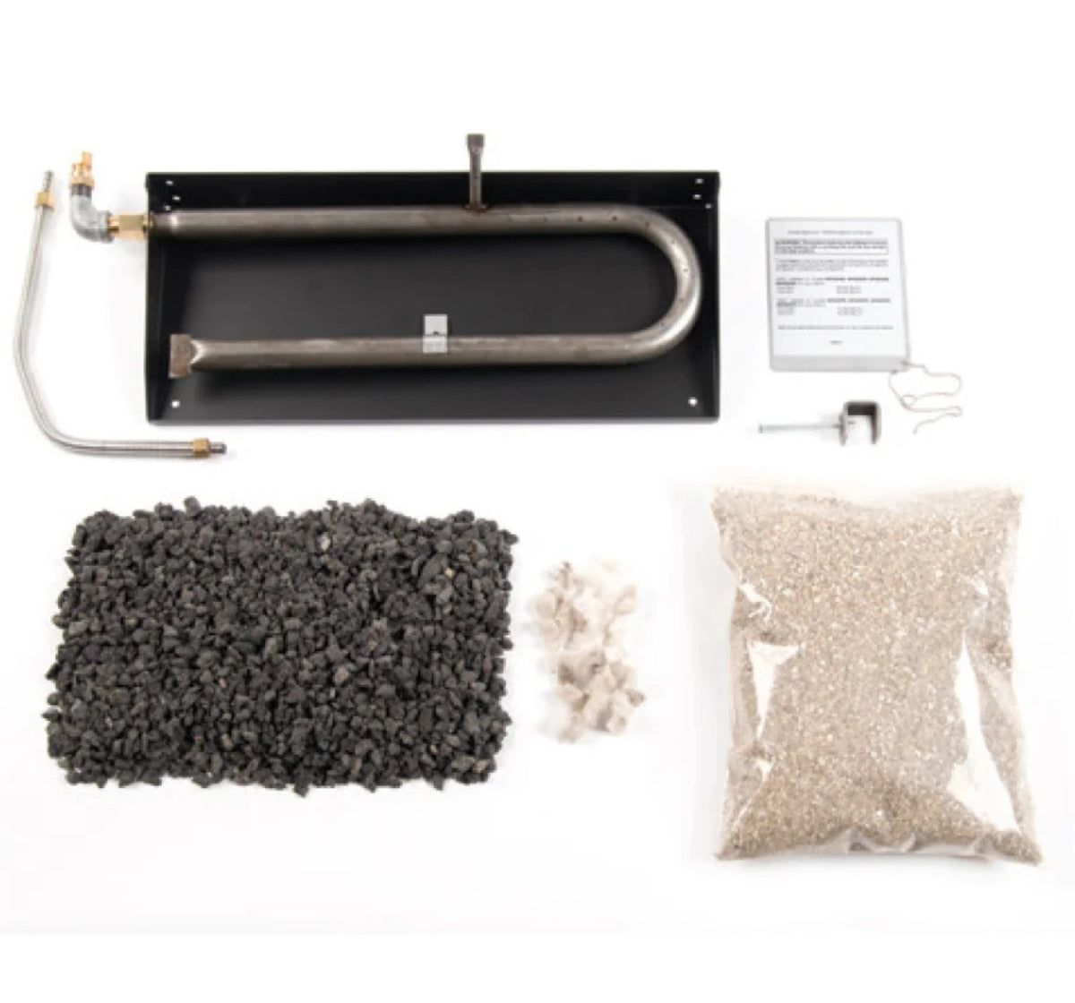 Superior Lava Rock Flame Bed for Mega-Flame Outdoor Gas Fireplace