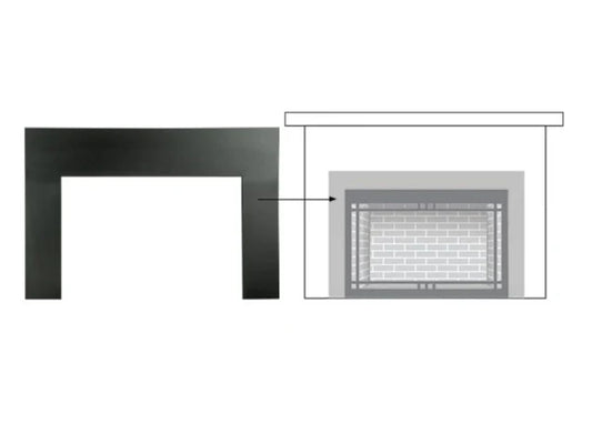 40" Small New Bronze Metal Surround for Ruby and Trilliant 30" Gas Fireplace Inserts