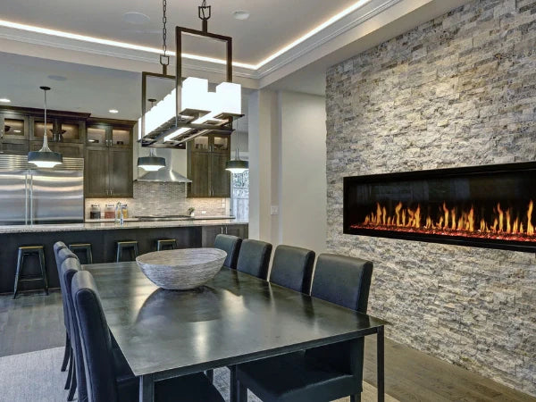Modern Flames Orion Slim 100" Heliovision Built-in/Wall Mounted Virtual Linear Electric Fireplace
