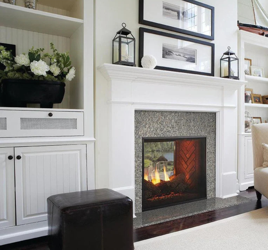 Majestic Fortress 36" Traditional Indoor/Outdoor See-Through Direct Vent Natural Gas Fireplace with IntelliFire Touch Ignition System