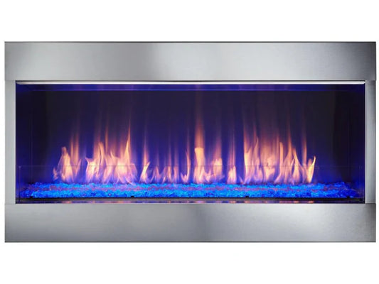 Lanai 60" Linear Contemporary Outdoor Vent Free Natural Gas Fireplace with Single-Sided IntelliFire Ignition System